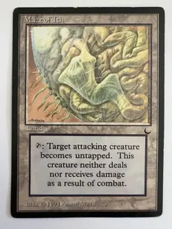 Maze of Ith, The Dark Regular, Uncommon Land, 1994 MTG Anson Maddocks, LP+ - Image 1