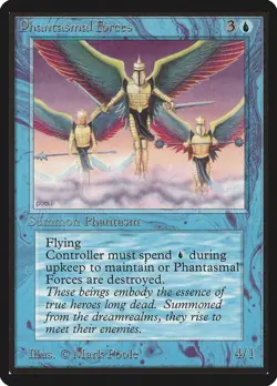 MTG Phantasmal Forces Beta Magic the Gathering - Image 1