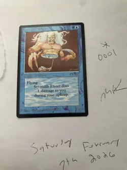 Wizards of the Coast Serendib Efreet Arabian Nights Blue Rare Creature 3/4 - Image 2