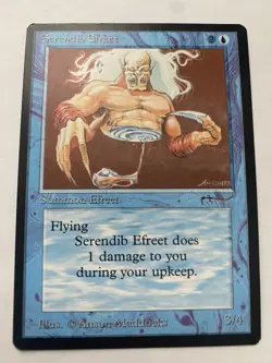 Wizards of the Coast Serendib Efreet Arabian Nights Blue Rare Creature 3/4 - Image 3