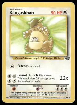 Pokemon Cards Kangaskhan 21/64 UNLIMITED Jungle WOTC Rare NM - Image 1