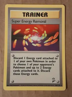 Pokemon Super Energy Removal 108/130 Base Set 2 Rare NM-MT See Pictures - Image 1