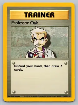 Pokemon TCG Base Set Professor Oak 088/102 - Image 1
