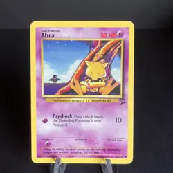 Pokemon TCG Abra Base Set 2 65/130 Regular Unlimited Common - LP - Image 1