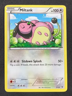 Miltank 27/39 Kalos Starter Set Common Normal Pokemon TCG HP/MP - Image 1