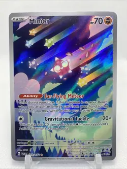 Minior Illustration Rare SV04: Paradox Rift 201/182 - Pokemon TCG Card - Image 1