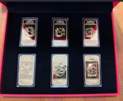 POKEMON 24K GOLD PLATED INGOTS BARS 6-in-1 EXCLUSIVE SET Limited 688 Worldwide - Image 2
