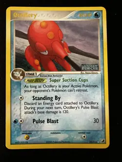 Pokemon Octillery 10/115 EX Unseen Forces Reverse Holo Stamped Rare TCG LP✨ - Image 1