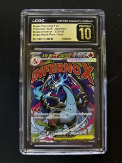 Mega Charizard X ex 223/193 Japanese Pokemon mega dream CGC Pristine 10 - Image 1