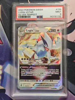PSA 9 LUGIA VSTAR 139/195 SILVER TEMPEST POKEMON 😍 - Image 1