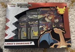 Pokemon TCG Celebrations Collection Lance's Charizard V Box Sealed - Image 1