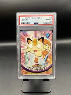 1999 Meowth #52 Topps Tv Series Pokemon PSA 10 - Image 1