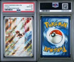 2025 Pokemon Litleo Illustration Rare Mega Evolution 139/132 PSA 10 GEM MINT - Image 3