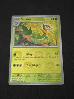 Servine (Master Ball Pattern) 002/086 Sv: Black Bolt Holo Rare Pokemon TCG NM - Image 1