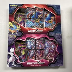 Pokemon Zacian V-Union & Mewtwo V-Union Special Collection Box Booster English - Image 1