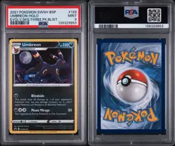 2021 Pokemon Swsh Black Star Promo #129 Umbreon-Holo, PSA 9 - MINT - Image 3