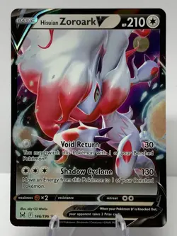 Pokemon Hisuian Zoroark V 146/196 Lost Origin Sword & Shield ULTRA RARE - Image 2