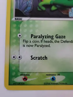 Pokemon TCG Treecko EX Crystal Guardians 67/100 Reverse Holo Common - Image 2