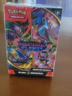 Pokemon Mega Evolution Phantasmal Flames Booster Bundle Sealed - Image 1
