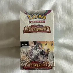 Pokemon TCG Scarlet & Violet Paldea Evolved Half Booster Box, 18 Packs, Sealed - Image 1
