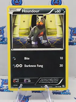 Houndour 74/124 Dragons Exalted Pokemon LP - Image 1