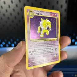 Pokemon TCG Hypno Fossil 8/62 Holo English 1999 Vintage WOTC HP See Pics - Image 2