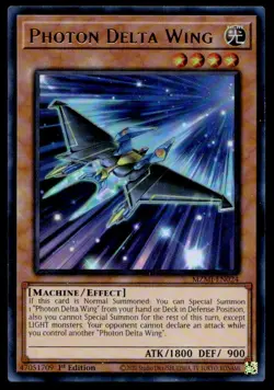 Yu-Gi-Oh TCG Maze of Millennia #MZMI-EN024 Photon Delta Wing Ultra Rare,1st Ed. - Image 1
