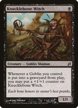 Knucklebone Witch SP Lorwyn MTG Magic the Gathering Black English Card - Image 1