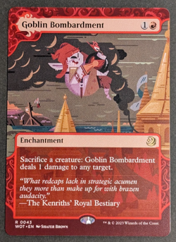 MTG Card - 1x Goblin Bombardment - Wilds of Eldraine - NM - MAgic The Gathering - Image 1