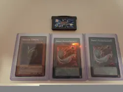 Yu-Gi-Oh! Konami 3 Card Lot Sinister Serpent Harpie's Feather Duster SDD + Game - Image 1