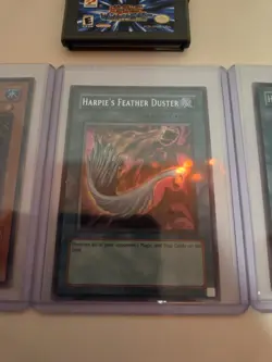 Yu-Gi-Oh! Konami 3 Card Lot Sinister Serpent Harpie's Feather Duster SDD + Game - Image 5