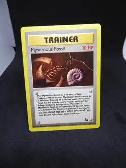 Mysterious Fossil Trainer 62/62 Fossil Set Pokemon Card- 1995 - Image 1