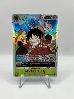 One Piece CCG Monkey.D.Luffy OP07-109 SR - ERROR CARD English - PACK FRESH MINT - Image 1