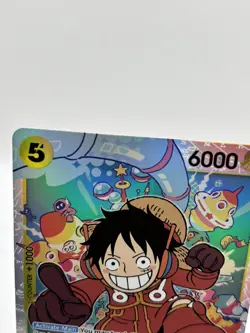 One Piece CCG Monkey.D.Luffy OP07-109 SR - ERROR CARD English - PACK FRESH MINT - Image 2