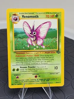 Venomoth Pokemon Card Jungle Set 13/64 Non Holo Rare Near Mint Condition - Image 1