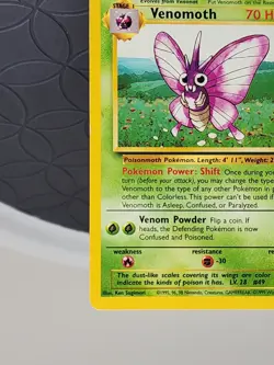 Venomoth Pokemon Card Jungle Set 13/64 Non Holo Rare Near Mint Condition - Image 5