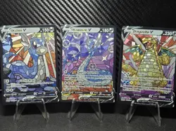 Dratini, Dragonair & Dragonite CUSTOM Stained Glass Holo Cards -Display Only - Image 1
