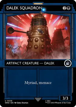 MtG Dalek Squadron U 0538 Universes Beyond: Dr Who Uncommon Showcase Foil - Image 1