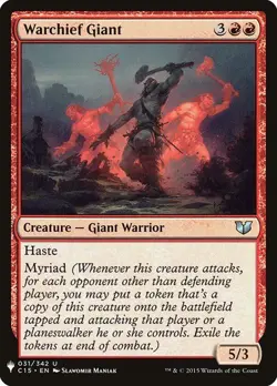 NM Warchief Giant, MTG, The List, Magic the Gathering, 31 - Image 1