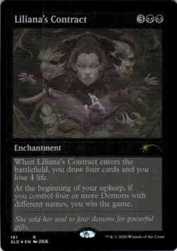 MTG Liliana's Contract (Etched) (161) | NM Foil | Secret Lair Fine Print {SLD} - Image 2