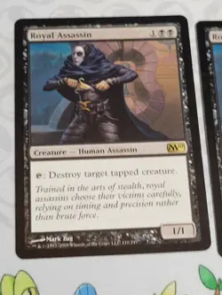 C3076 MAGIC MTG CORE SET 2010 ROYAL ASSASSIN 2X #110 RARE LP - Image 2