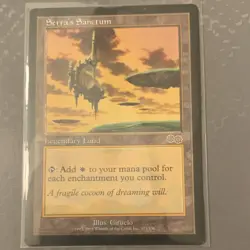 Magic: The Gathering Serra's Sanctum Urza's Saga Legendary Land Rare 1998 - Image 1