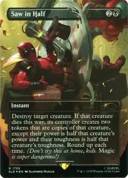 MTG Foil - Saw in Half (Rainbow Foil) - 1755 / NM / English - Image 1