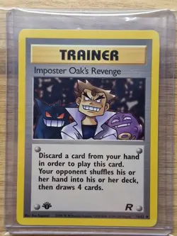 Pokemon 2000 WOTC Team Rocket 1st Edition Imposter Oak's Revenge 76/82 - NM - Image 1