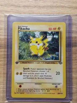 Pokemon 1999 WOTC Jungle 1st Edition Pikachu 60/64 - Near Mint / Mint - Image 1
