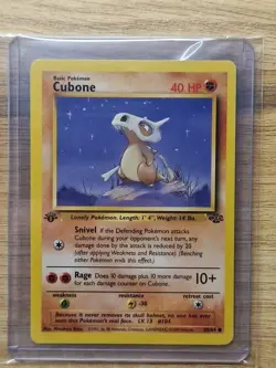Pokemon 1999 WOTC Jungle 1st Edition Cubone 50/64 - Near Mint - Image 1