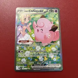 Pokemon TCG Lillie's Clefairy EX Journey Together Sir Card 184/159 NM Condition - Image 1