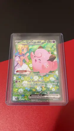 Pokemon TCG Lillie's Clefairy EX Journey Together Sir Card 184/159 NM Condition - Image 3