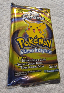 Pokemon Topps Chrome Series 1 Booster Pack - Vintage, Sealed, RARE! - Image 1