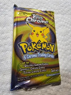 Pokemon Topps Chrome Series 1 Booster Pack - Vintage, Sealed, RARE! - Image 4